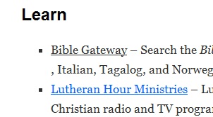 Learn Pull-Down Menu